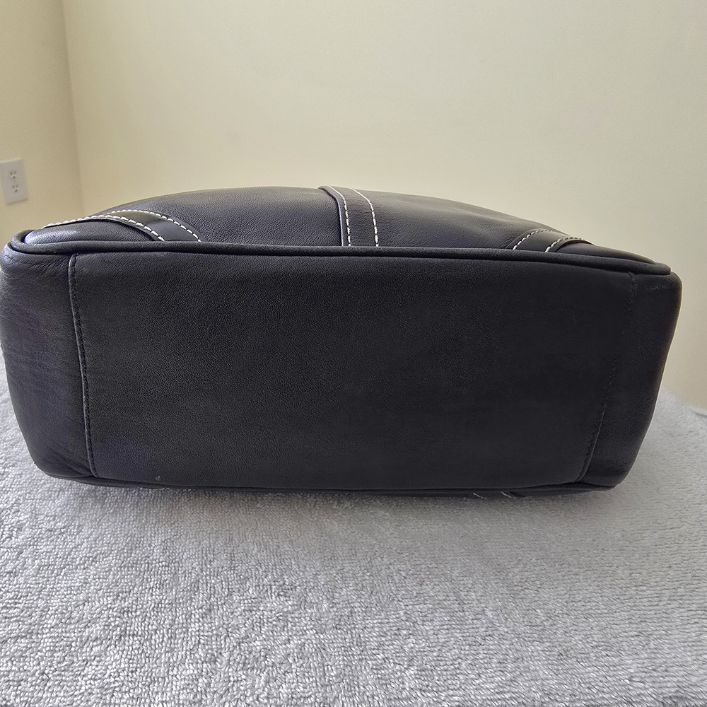 Coach Hamilton Black Leather Tote Bag - Picture 8 of 10